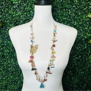 Lucy Isaac Vitage  Multi-Color Charm Necklace